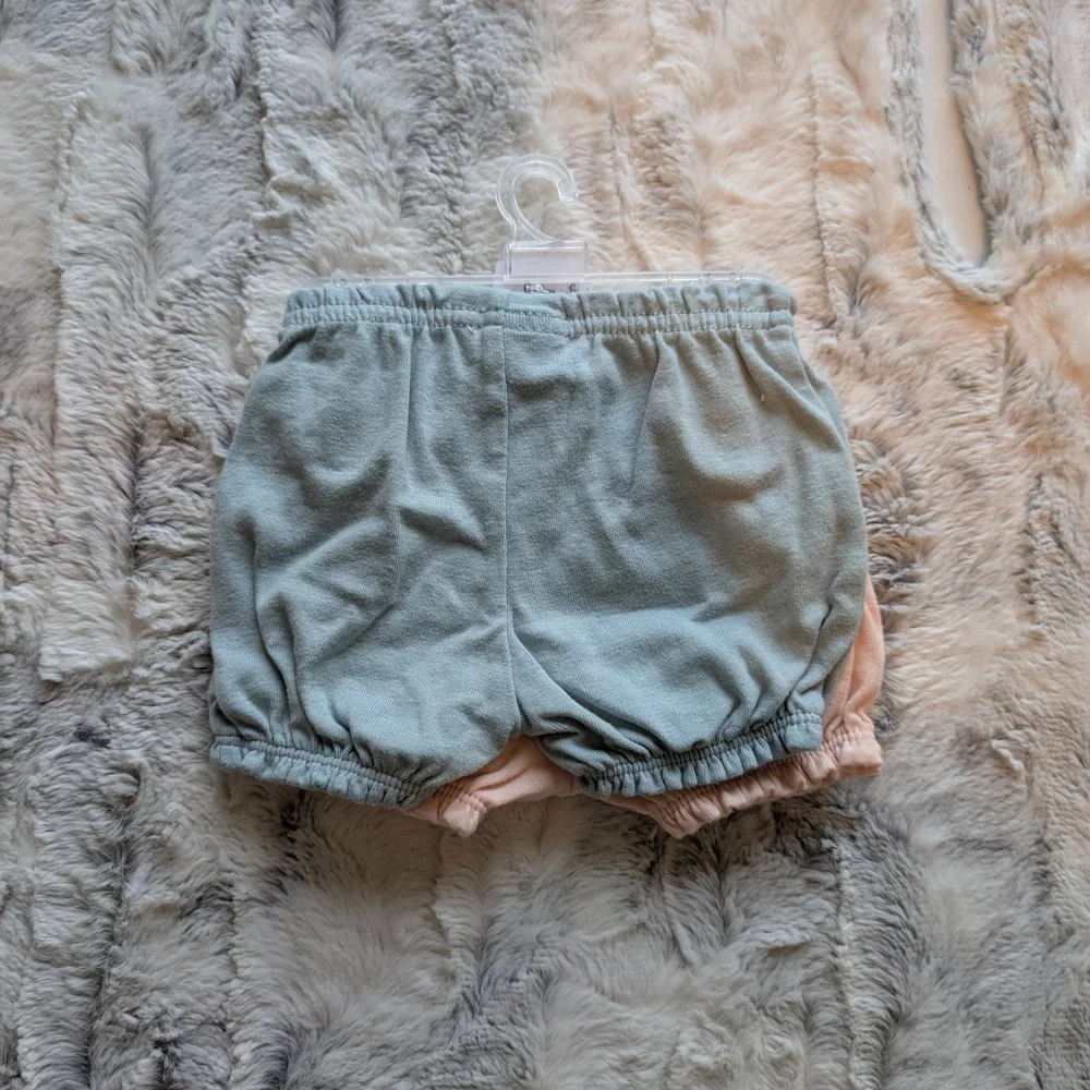 NWT Carter's Pink And Blue Shorts 0-3 Months